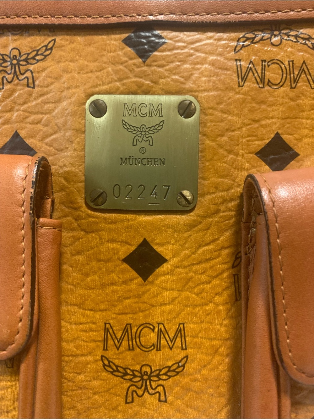 MCM Cognac handbag / shoulder bag limited Edition with COA - Picture 6 of 14